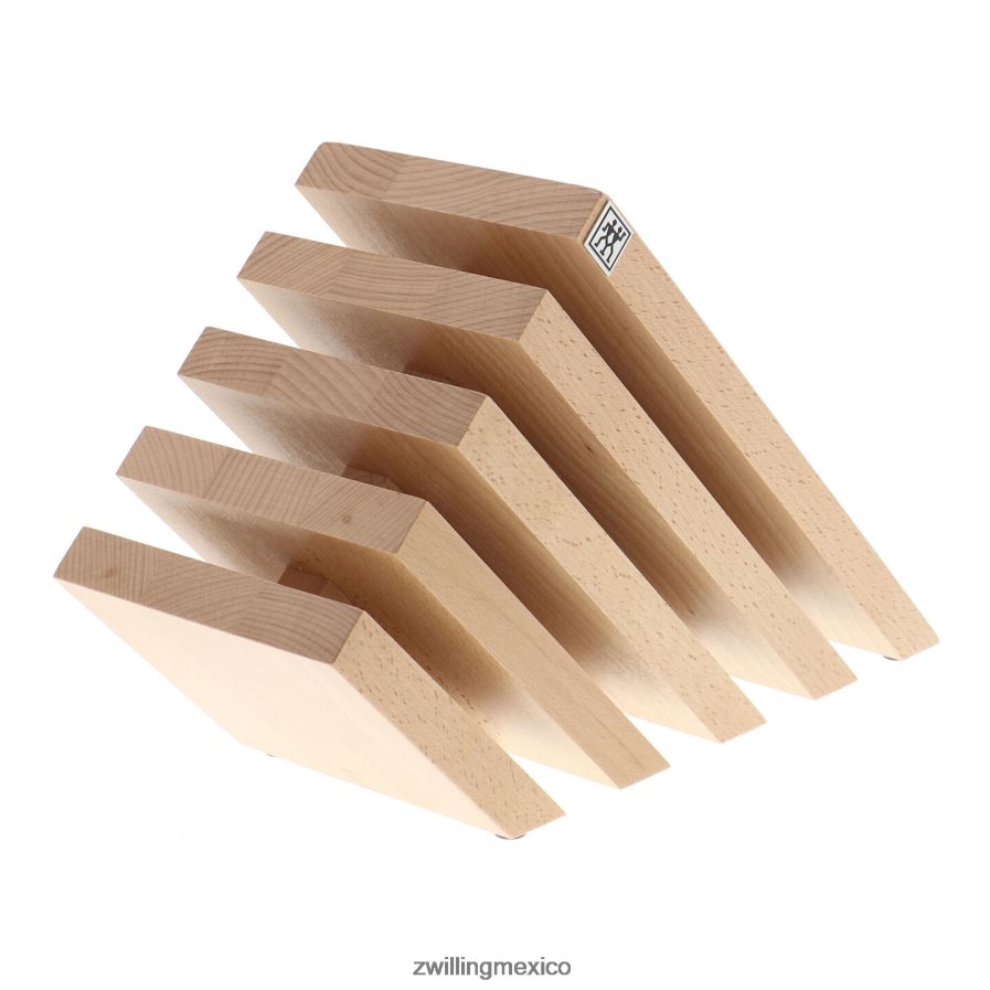 cuchillería Zwilling almacenamiento de madera de haya, madera de haya, bloque magnético italiano inclinado- natural R06448120